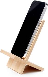 ขาตั้งโทรศัพท์ไม้เนื้อแข็ง ขาตั้งแท็บเล็ต ขาตั้งโทรศัพท์ไม้บีช สะดวก ง่าย สร้างสรรค์ สำหรับวางบนโต๊ะ - Product Image 6