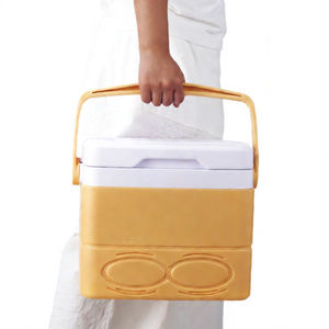 Nevera Portátil <span class=keywords><strong>de</strong></span> Plástico <span class=keywords><strong>de</strong></span> 8.5L <span class=keywords><strong>con</strong></span> Portavasos, Caja para Mantener la Comida Fresca, Caja <span class=keywords><strong>de</strong></span> Hielo Pequeña <span class=keywords><strong>con</strong></span> Cierre para Deportes al Aire Libre y Camping - Product Image 4