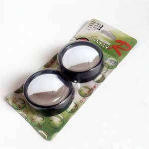 Adjustable Car Blind Spot <b>Mirror</b> <b>Small</b> Round Wide Angle Auxiliary <b>Mirror</b> for Rear View Universal Fit Silver Pair - Product Image 4