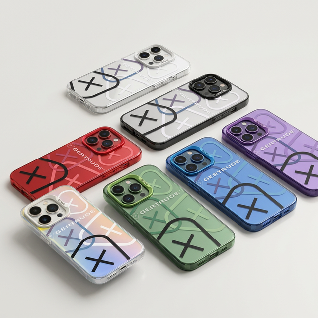 Gertrude Phone Case for IPhone 12 IPhone16 15 Pro 14 Luxury so Cool 3D Pattern Acrylic TPU Shockproof Protective Coque 17 11