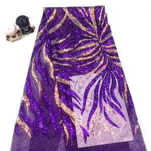 Hotest <span class=keywords><strong>2020</strong></span> poliéster brillo Rosa diseño gráfico floral tela de lentejuelas - Product Image 1