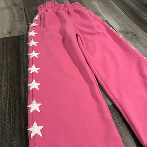<span class=keywords><strong>Pantaloni</strong></span> <span class=keywords><strong>Tuta</strong></span> in Spesso Cotone <span class=keywords><strong>Rosa</strong></span> Stile Francese Huili, Nuovo Design, Personalizzabili con Ricamo, Vestibilità Ampia, Gamba Dritta, <span class=keywords><strong>Pantaloni</strong></span> <span class=keywords><strong>Tuta</strong></span> Larghi - Product Image 2