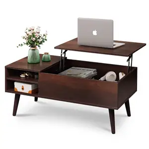 Factory Wholesale Lift Top Small Living Room Furniture HomeTea <strong>Table</strong> <strong>Bedside</strong> <strong>Mini</strong> Balcony Modern Size Coffee Side <strong>Table</strong> - Product Image 1