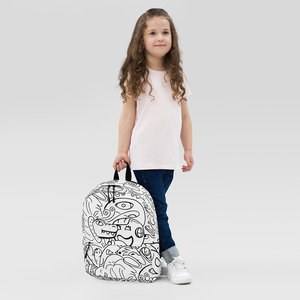 IMPOSIBLE # Mochila Antirrobo Moderna, Impermeable, Pintable, Principalmente para Niños y Niñas, con Cierre de Cremallera y Diseño de Personajes - Product Image 6