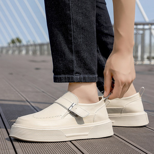 รองเท้าหนังลำลองแบบโบรกพื้นนุ่มสำหรับผู้ชายรุ่นใหม่ประจำฤดูร้อนปี 2026 |   รองเท้าลำลองแบบสวม พื้นหนา ระบายอากาศได้ดี - Product Image 4