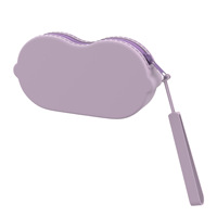 Étui de rangement personnalisé en silicone pour lunettes de soleil, pochette de protection pour lunettes avec blocs de couleur et cordon