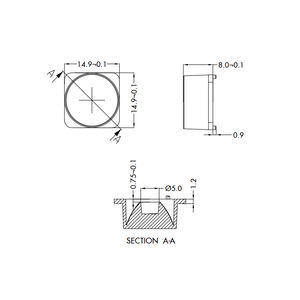 Fabriek Geleverde Led Optische <span class=keywords><strong>Lens</strong></span> 60 Graden Met Pc Materiaal Pak Voor 5050led - Product Image 3