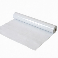 Rouleau de feutre de protection de sol auto-adhésif en polyester blanc, feutre aiguilleté, protection de sol en tissu non tissé