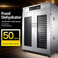 Déshydrateur alimentaire commercial à double porte grande capacité en acier inoxydable pour la transformation alimentaire