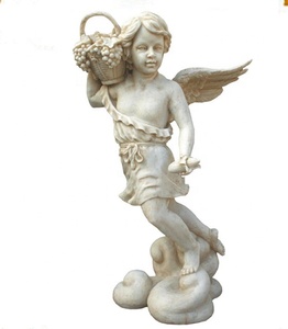 Statua in marmo stile occidentale piccola scultura di <span class=keywords><strong>angelo</strong></span> seduto - Product Image 3