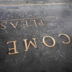 Letras de Latón Incrustadas en Metal, Decoración para el Hogar, Estilo Nórdico, Diseño Personalizable - Product Image 3