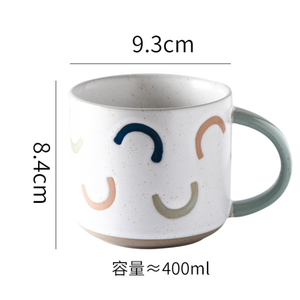 Taza de cerámica de Color nórdico, taza de desayuno moderna creativa <span class=keywords><strong>para</strong></span> el hogar, Taza de cerámica <span class=keywords><strong>para</strong></span> el hogar de gran capacidad, taza de agua de oficina <span class=keywords><strong>para</strong></span> mujeres y <span class=keywords><strong>hombres</strong></span> - Product Image 6