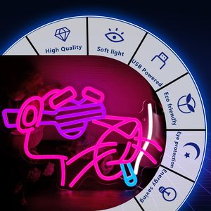 Panther Pink Neon Sign LED Gaming Wall Decor USB Powered Man Cave Dormitorio Gamer Room Cumpleaños Fiesta de Navidad Regalo Adolescentes Anime - Product Image 3