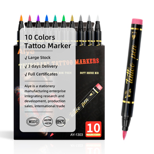 Pennarello per Tatuaggi Temporanei Metallizzati Lucidi, Set da 10 Colori, Sicuro sulla Pelle, Impermeabile, Lunga Durata e Facile da Rimuovere - Product Image 2