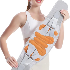 Mejor venta antideslizante cintura soporte Lumbar espalda Brace para hombres mujeres médico Lumbar soporte cinturón 6 estancias transpirable - Product Image 2