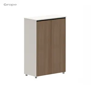 Office low filling cabinet wood Office file cabinet with feet