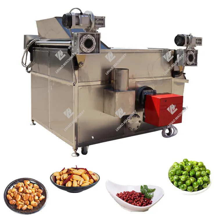 Vendita calda in acciaio inox automatico patatine fritte di arachidi fava macchina per friggere