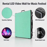 Pantalla LED de Alquiler para Exteriores P2.9 a Todo Color, 500x500mm, IP65 Impermeable, con Empalme sin Costuras, para Festivales de Música