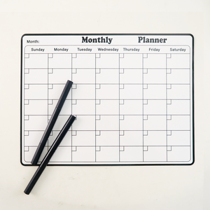 Grand planificateur mensuel magnétique, aimant pour réfrigérateur, planificateur hebdomadaire, planificateur mensuel pour réfrigérateur à effacement à sec, calendrier pour réfrigérateur à effacement à sec - Product Image 3