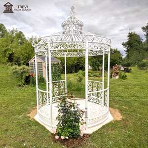 <span class=keywords><strong>Pavillon</strong></span> de fer de belvédère d'arrière-cour de prix d'usine de style français avec des côtés ouverts - Product Image 1