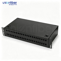 Panneau de brassage fibre optique 48 ports 2U SC, 19 pouces, pour montage en rack 2U, compatible avec les systèmes de rack de serveur standard