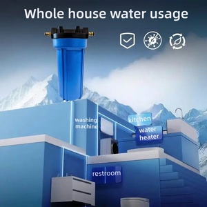 Lọc tốt hơn 10 inch duy nhất lớn màu xanh cao lưu lượng nước lọc nhà ở Thiết bị xử lý nước - Product Image 6