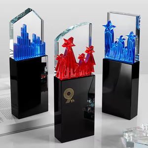 HBL Crystal Crafts Glaze Glass Custom K9 Business Trophy Awards Sports Trophies Awards Souvenir Gift