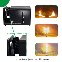 Igreslite Machine à Flammes Mobile d'Extérieur IP55 1800W Contrôlée par DMX512 Effet de Feu Scénique Rotation à 210 Degrés pour Spectacles