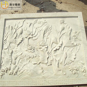 Columna decorativa de estilo chino con tallado en piedra Jiahua para decoración de pared interior de villas y hoteles. - Product Image 3