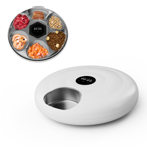 Durevole WIFI Smart automatico alimentatore eco-friendly plastica Dispenser Timer per cani 6 pasti per cibo umido secco per animali domestici - Product Image 1