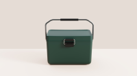 Stock de 12 L avec logo personnalisé Nouveau design Mini glacière portable mignon en plastique de 12 L pour filles femmes avec poignée en acier inoxydable