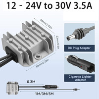 Convertisseur élévateur de tension Starlink Mini pour voiture 105W 12-24V vers 30V, boîtier en aluminium étanche IP68 pour camping-car et utilisation tout-terrain