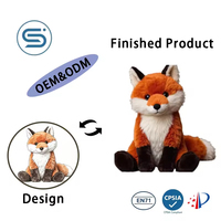 Boneka Hewan Liar Premium Bersertifikat CE, Mainan Boneka Hewan Isi Dakron, Hadiah untuk Anak-Anak