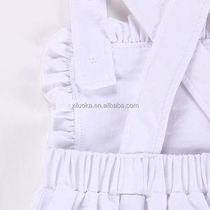 <span class=keywords><strong>Pagliaccetto</strong></span> bianco bianco bianco 2024 ricamato all'ingrosso <span class=keywords><strong>senza</strong></span> <span class=keywords><strong>maniche</strong></span> del bambino del cotone - Product Image 5
