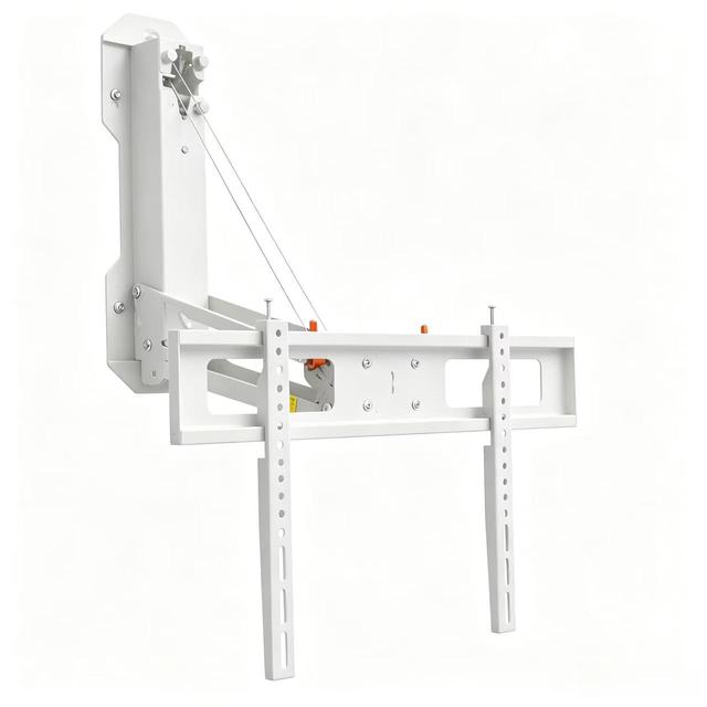 Motorized Pull Down TV Mount Over Fireplace High-grade Cold Rolled Steel Heavy Duty 35KG Load Capacity for 55 65 75 85 Inch
