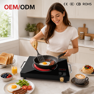 Cuisinière infrarouge électrique à écran tactile, minuterie numérique, haute puissance, plaque de cuisson en verre céramique pour la cuisine à domicile KI03003 - Product Image 1