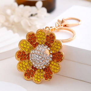 Porte-clés de luxe 2026 en cristal Tournesol, pendentif pour femme, pendentif de bagage en cristal, porte-clés cerise pour femme, petits cadeaux - Product Image 6