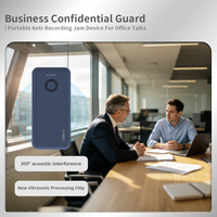Dispositivo Inalámbrico de Protección de Privacidad de Audio, Funcionamiento Silencioso, Control Remoto, Inhibidor de Grabación para Equipos de Conferencia Empresarial