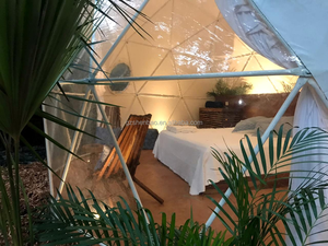 Carpa Domo Geodésica de Lujo para Glamping al Aire Libre, Personalizada de Fábrica, Impermeable y Resistente al Viento, de 7m, 8m, 9m, con Baño, Modelo DT014 - Product Image 6