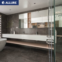 Meubles de salle de bain en bois suspendus au mur Allure Timber Ghana Van Rv avec lavabo
