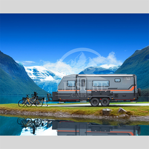 Xe nhà di động địa hình tiêu chuẩn Úc 22ft, sang trọng, làm bằng sợi thủy tinh, có ghế sofa lớn, kiểu lai dành cho gia đình - Product Image 2