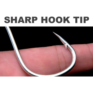 Hameçon Funadaiko pour la <span class=keywords><strong>p</strong></span>êche au jigging, écologique, hameçon assisté 1/0 2/0 3/0 4/0, pour eau salée, carpe, bar, requin, crevettes, truite, snapper, leurres - Product Image 3