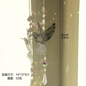 Colector de Sol con Forma de Animal de Colibrí de Acero Inoxidable, Arte <span class=keywords><strong>Deco</strong></span> <span class=keywords><strong>Simple</strong></span> PARA EL Hogar, Dormitorio, Decoración de Pared para Navidad, Estancia de Viento - Product Image 5