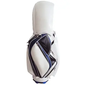 OEM Logo PU leather Professional Staff Golf Caddy Bags