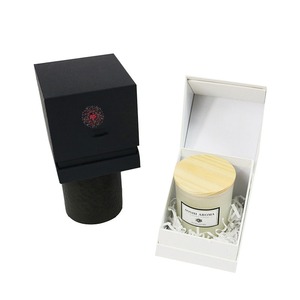 Paper <b>black</b> candle <b>gift</b> <b>box</b> with printing, customizable according to needs - Product Image 2