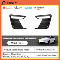 Garniture de protection de phare antibrouillard style Thunder pour Tesla Model Y/YL (version améliorée)