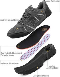 รองเท้าเดินป่ากิจกรรมกลางแจ้งสำหรับผู้ชาย,รองเท้าสำหรับปีนเขาโมอับแบบไม่ลื่นใช้ระบายอากาศ2ช่องสำหรับผู้ชาย - Product Image 2