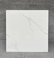 Carreaux de sol modernes en porcelaine marbrée brillante Guangdong 600x600mm - Résistants aux acides et à l'usure pour hôtels, appartements et villas