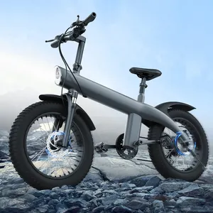 Neue Version Q3 20 Zoll Fat Tire 48V 9.6Ah Batterie 750W All-Terrain-Offroad-E-Bike Fahrrad Faltbares elektrisches Mountainbike