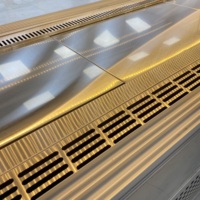 Vitrine Réfrigérée Commerciale Double Température pour Boulangerie, avec Éclairage LED, Verre Trempé, pour Gâteaux, Sandwichs et Produits de Boulangerie, en Acier Inoxydable